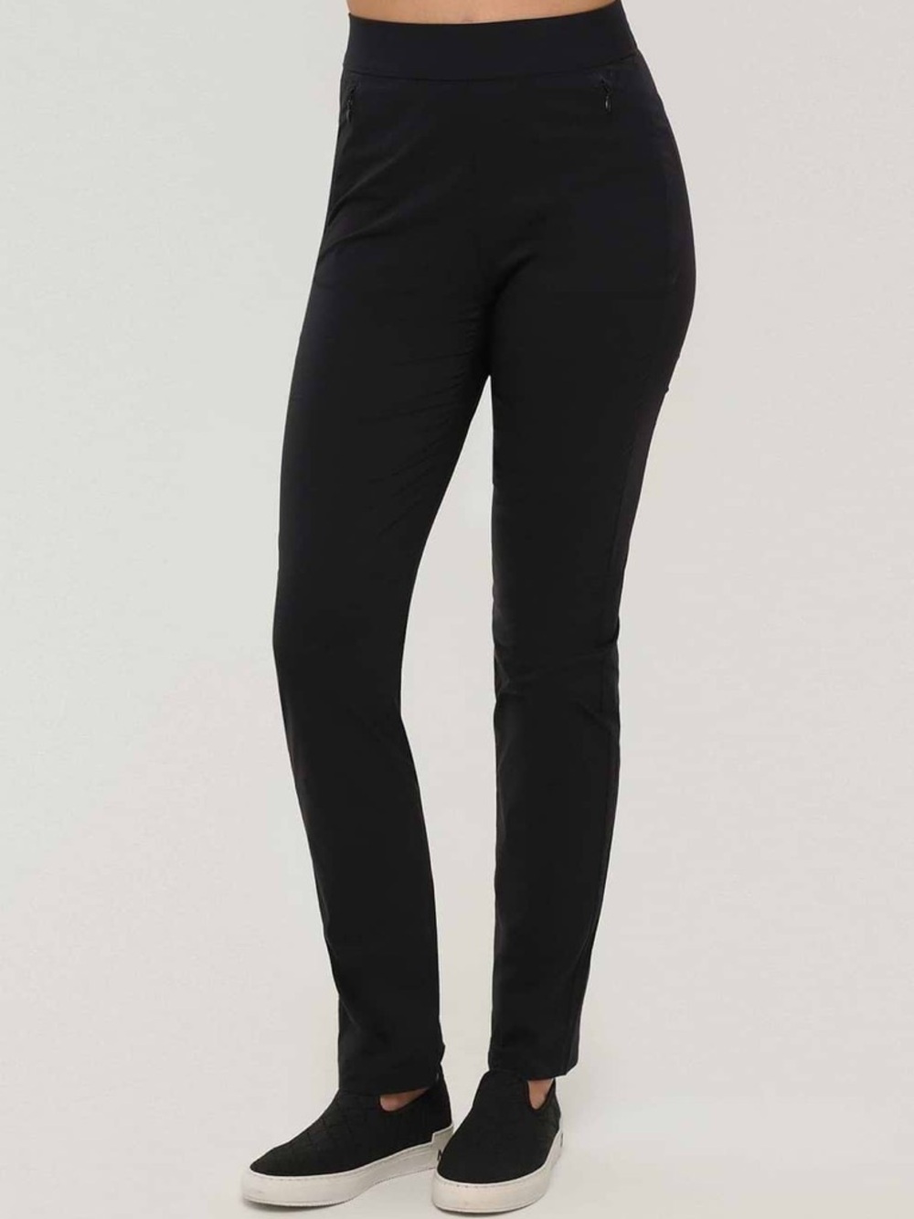 Anatomie NWT black Jamie pull on pants LG minimalist luxury comfort pockets